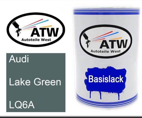 Audi, Lake Green, LQ6A: 500ml Lackdose, von ATW Autoteile West.